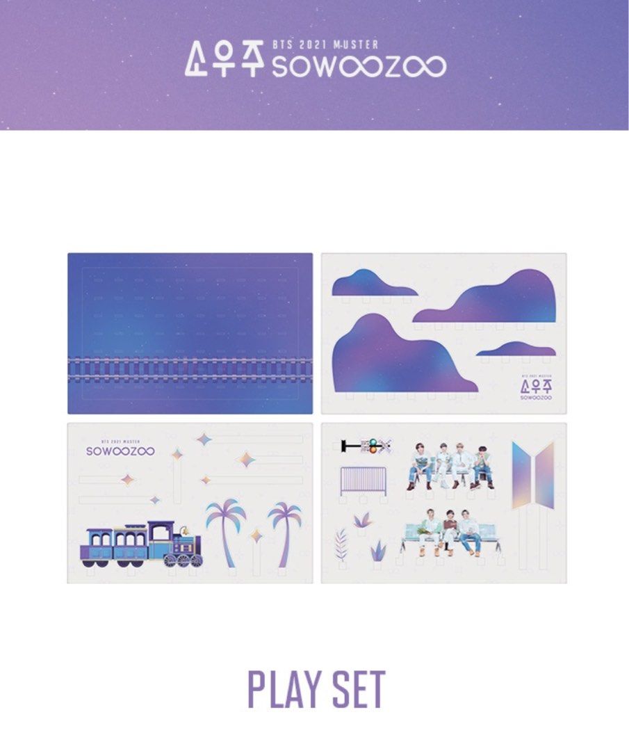 BTS 2021 Muster Sowoozoo Play Set (Category: K-Wave Merchandise) located in Pasig City. Submitted by audrees (Listing ID 1259995060, Image 2). Description: WTS LFB BTS 2021 Muster Sowoozoo Play Set RFS: Decluttering DETAILS: ✔️ On-hand and ready to ship ASAP. ✔️ 10/10. Brand new and sealed. Comes with original plastic, never been opened. ✔️ Official and authentic BTS merch. ✔️ Rare merch. Not being sold on Weverse anymore ✔️ Additional photos can