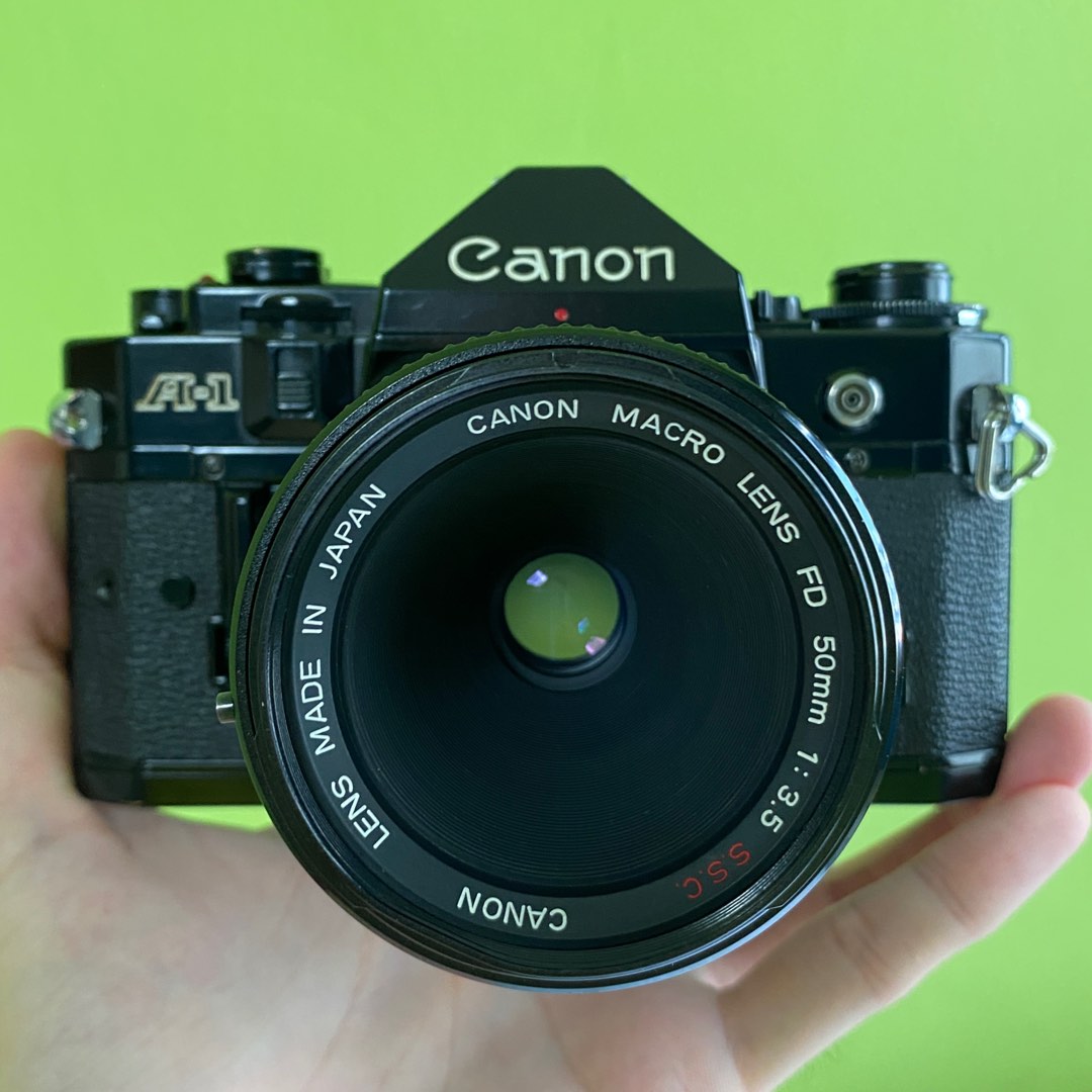 [TESTED] Canon A1 Film Camera Kit with FD 50mm 3.5 SSC Macro Lens 35mm