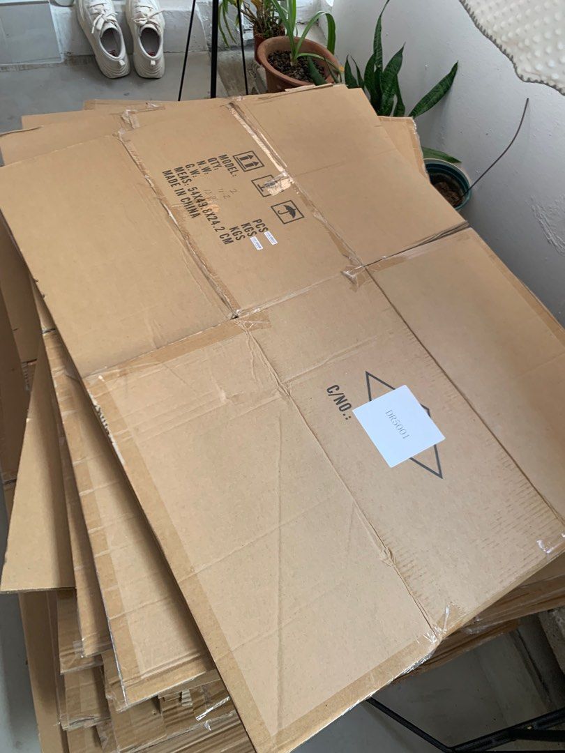 Cardboard boxes, Furniture & Home Living, Home Improvement
