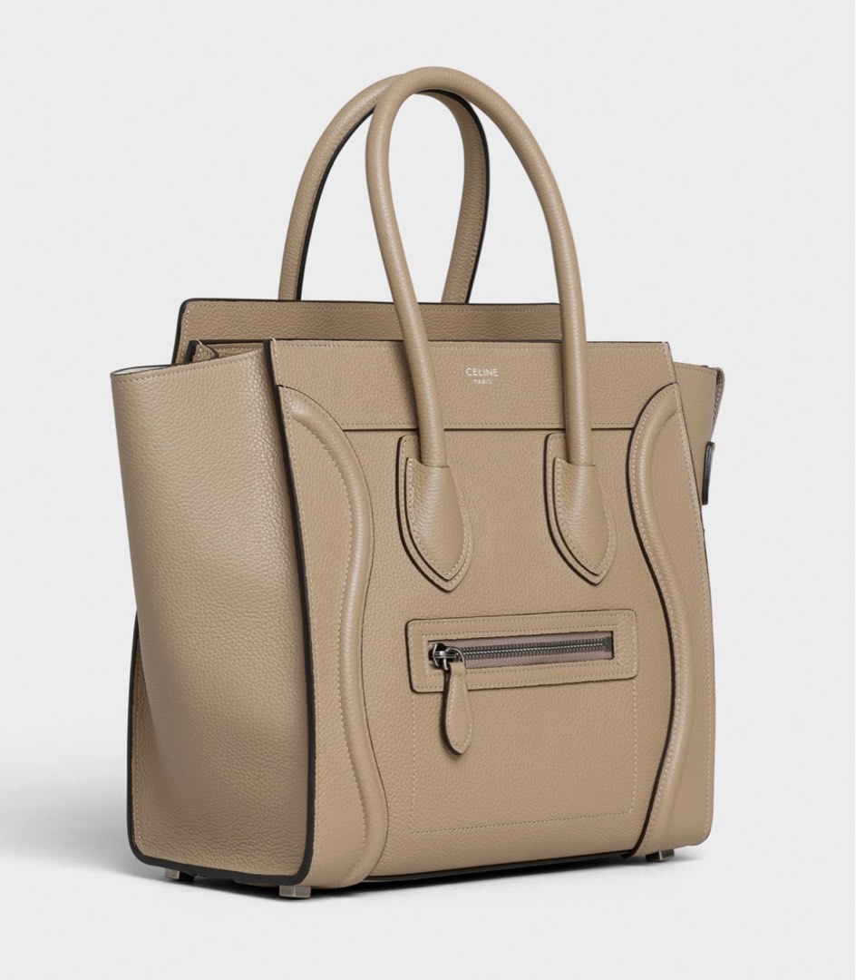 Mini luggage handbag in drummed calfskin hotsell