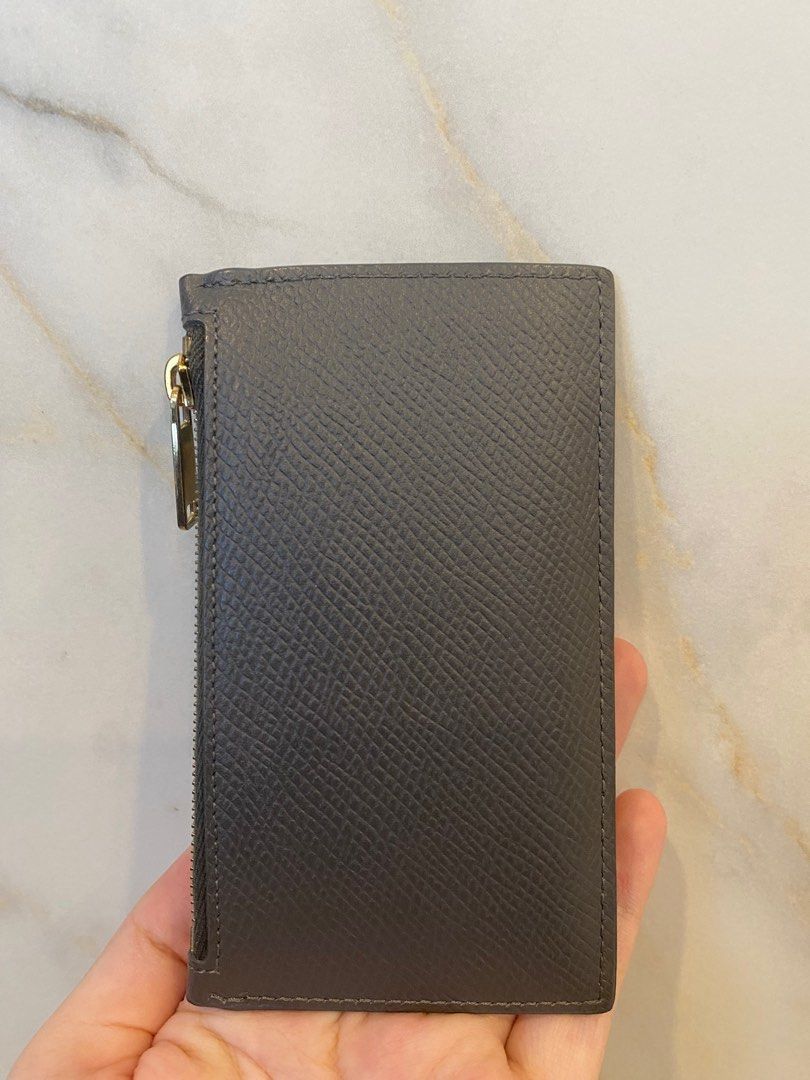Celine zipped compact card holder store
