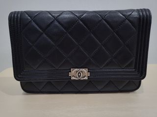 Authentic Chanel Gabrielle WOC in Blue and Black, Luxury, Bags & Wallets on  Carousell