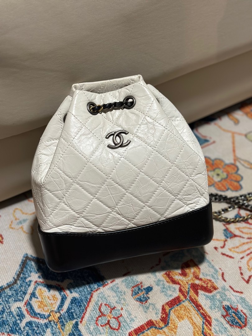 Authentic Chanel White Small Gabrielle Backpack, Luxury, Bags & Wallets on  Carousell