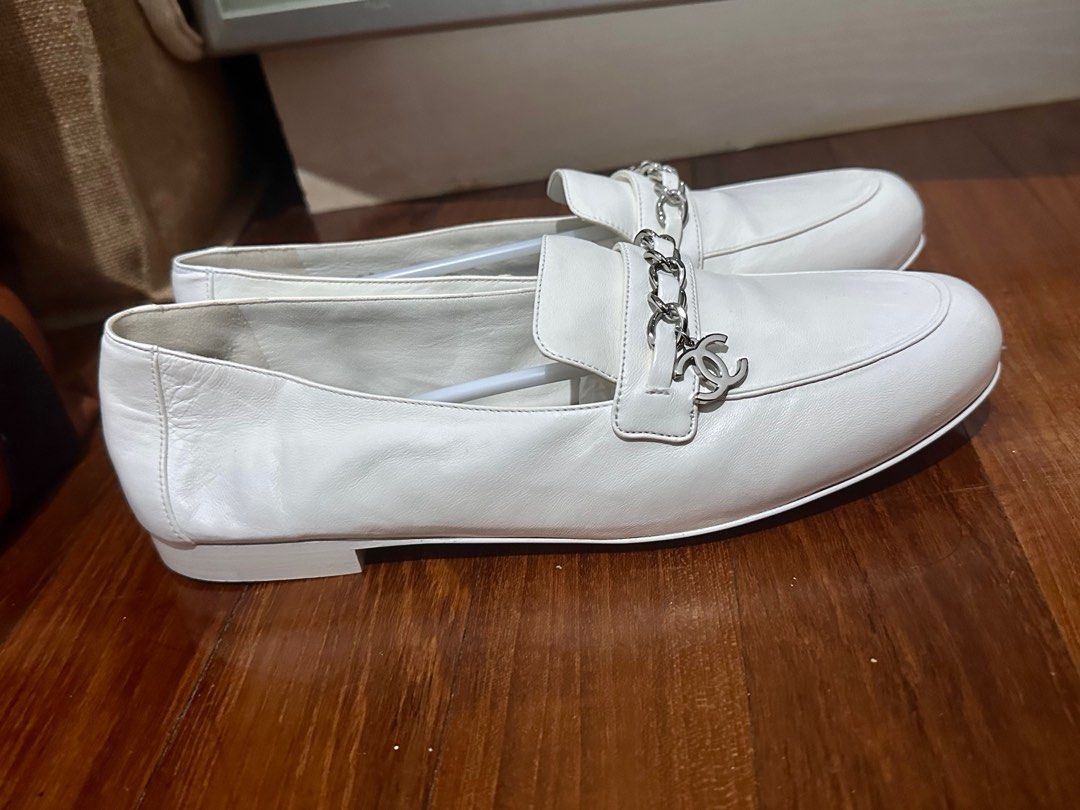 White loafers women shop