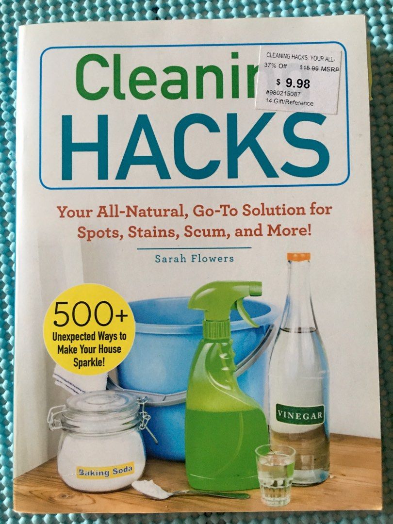 Cleaning Hacks by Sarah Flowers (Category: Cleaning Tools & Supplies) located in Makati City. Submitted by joisel (Listing ID 1260020136, Image 1). Description: Hacks for cleaning using natural ingredients from your pantry..