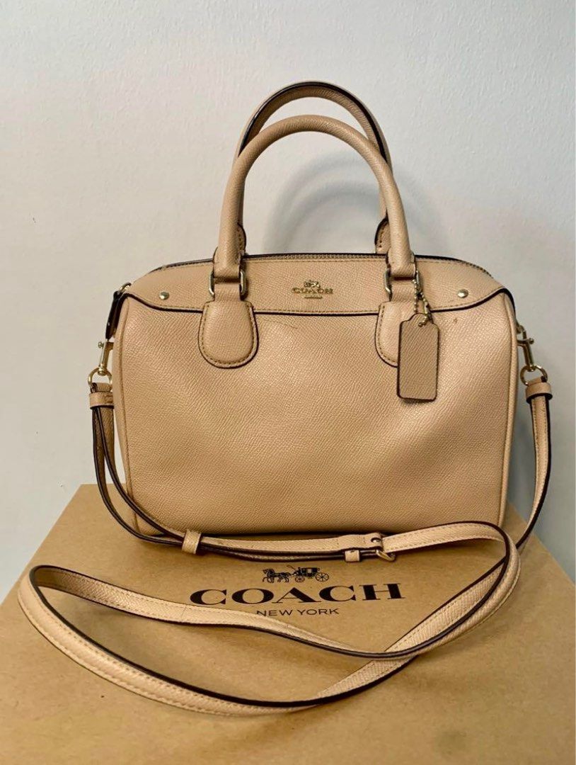 Coach Mini Bennett Satchel Crossgrain Leather Handbag Luxury