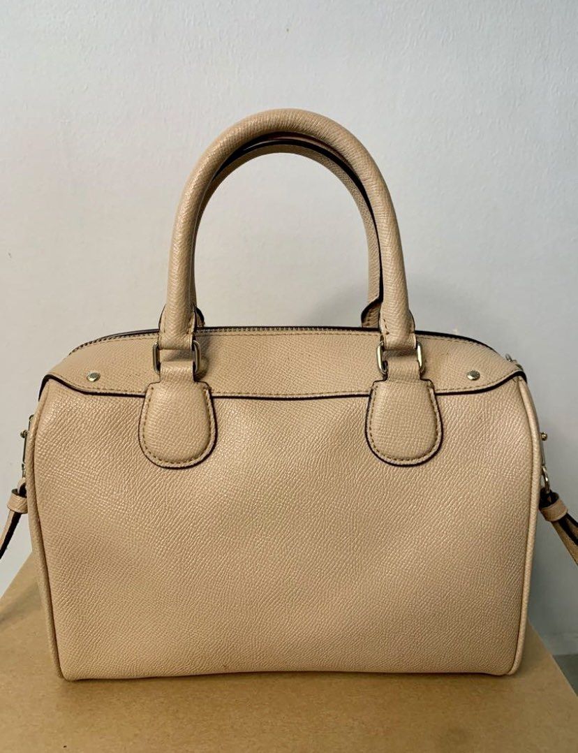 Coach mini bennett store satchel in crossgrain leather