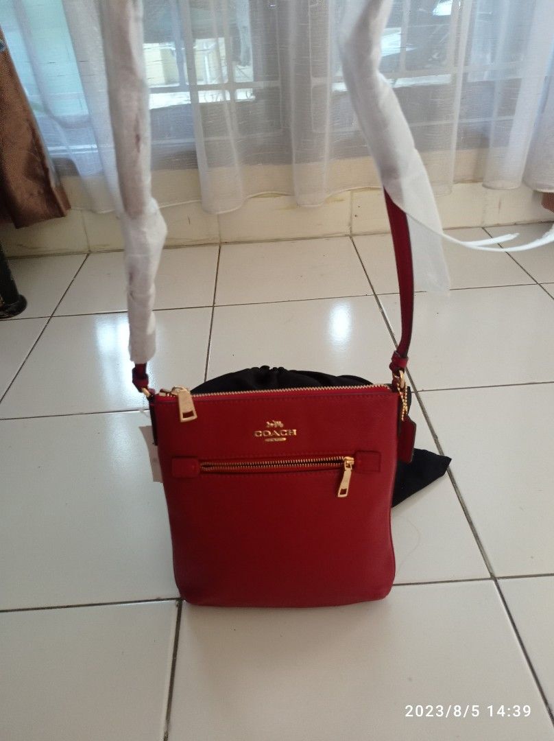 Coach Bags | Coach Mini Rowan File Bag | Color: Red | Size: Os | Emers36's Closet