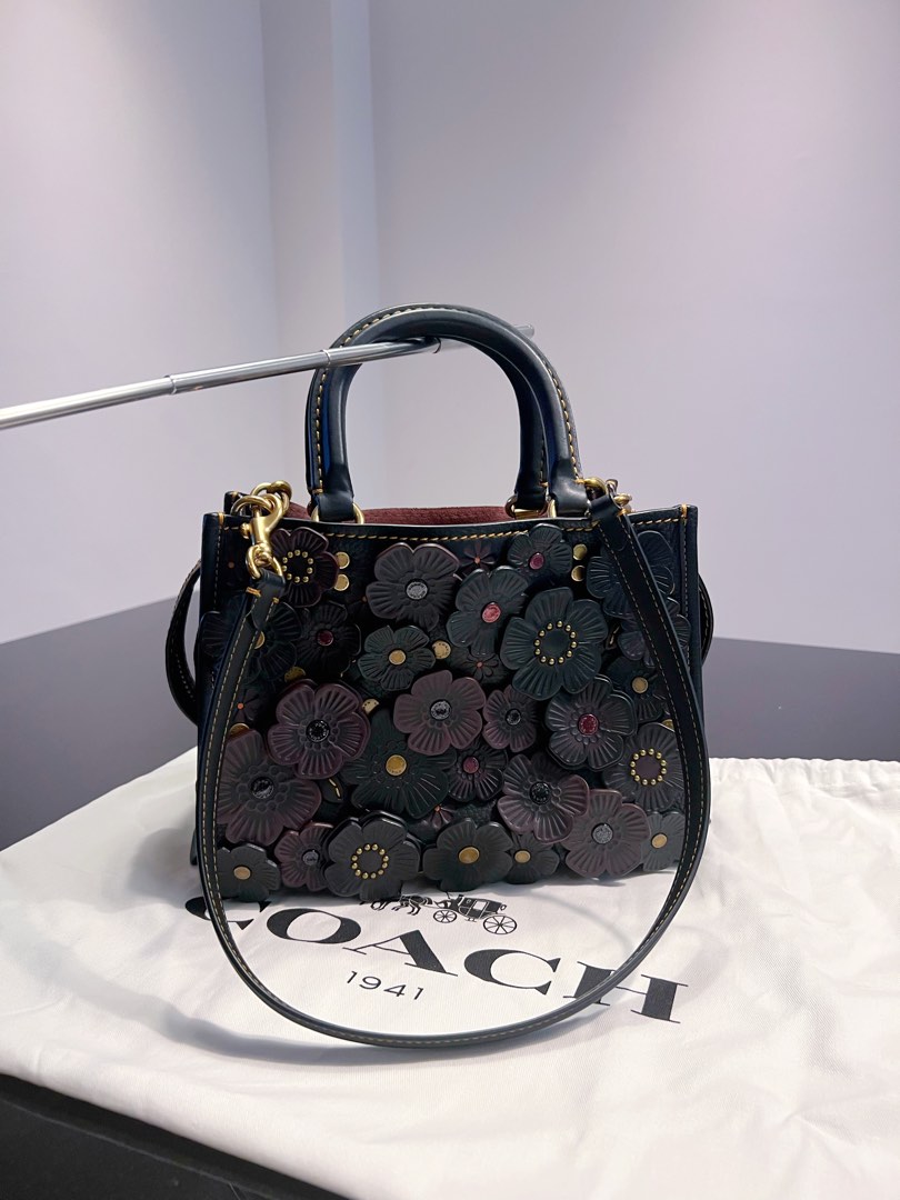 Coach 1941 Rogue 25 Crystal Tea Rose Tote Bag