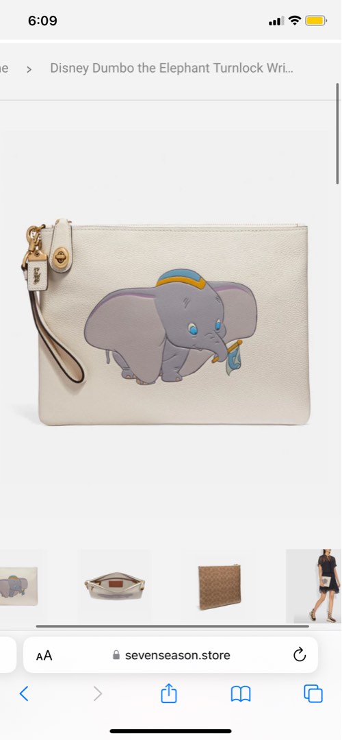 Coach dumbo hotsell wristlet