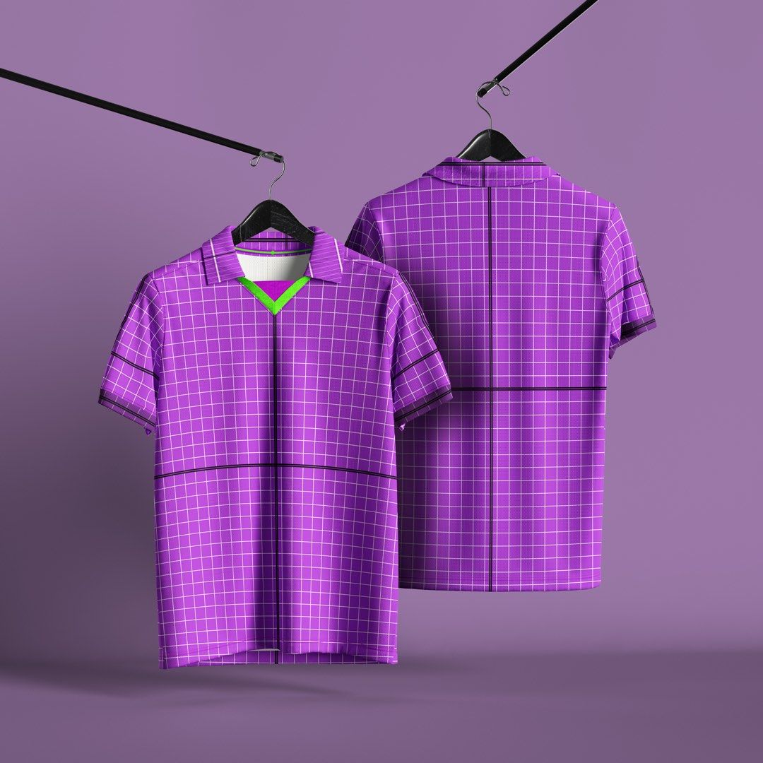 COLLAR RETRO 3D JERSEY MOCKUP, Men's Fashion, Activewear on Carousell