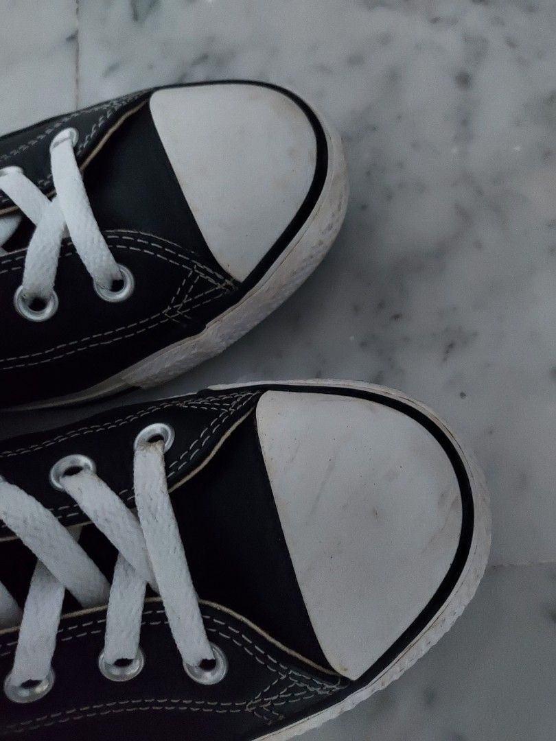 All star clearance black leather
