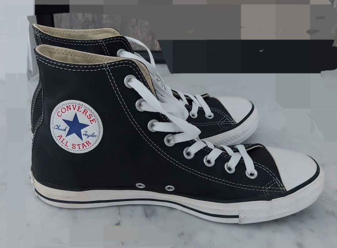 Converse Chuck Taylor All Star Hi Black Leather