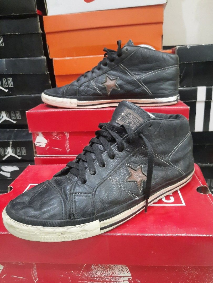 Converse one star mid leather hotsell