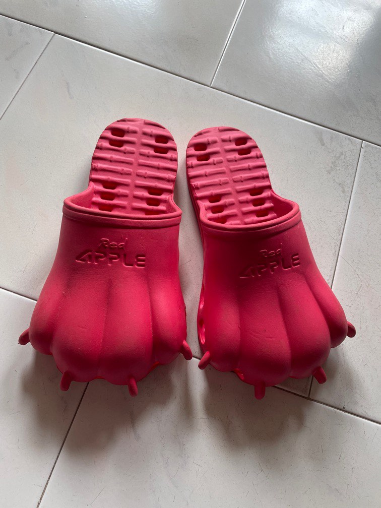 Cute Red Apple Slipper size 39 40 Men s Fashion Footwear Flipflops and Slides on Carousell