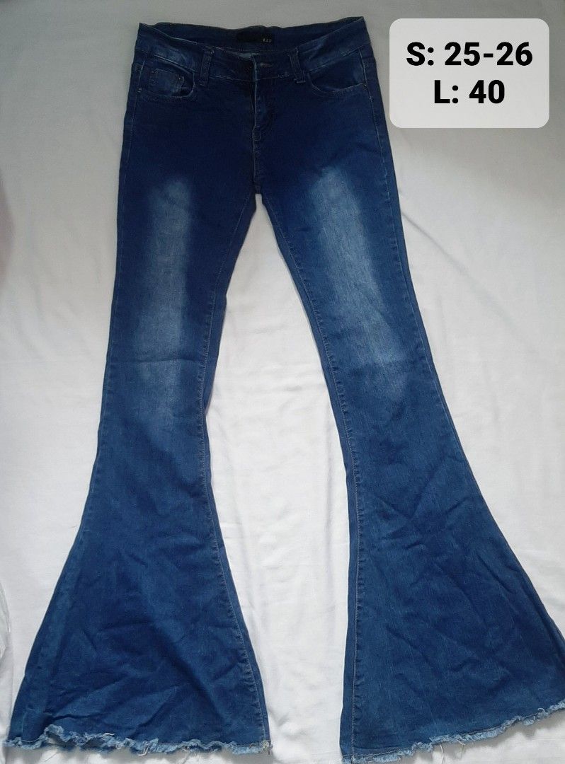 CUTE super FLARE PANTS, Women's Fashion, Bottoms, Jeans on Carousell