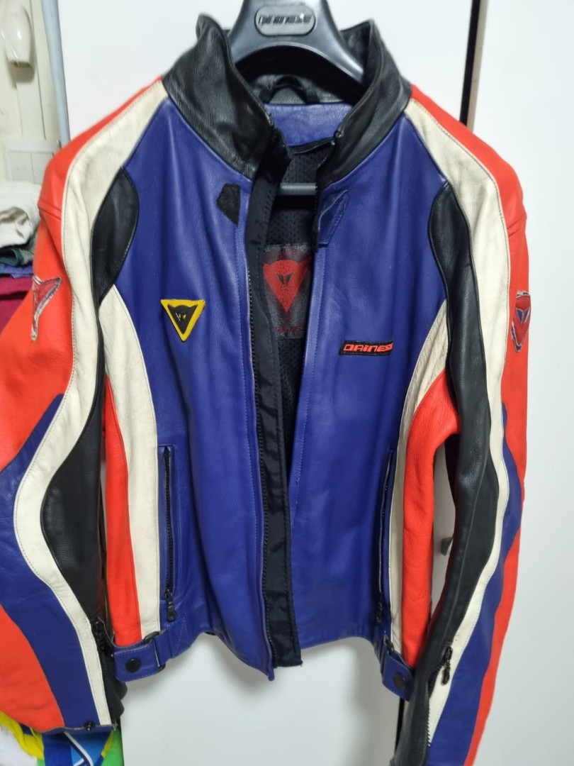 Dainese blue clearance leather jacket