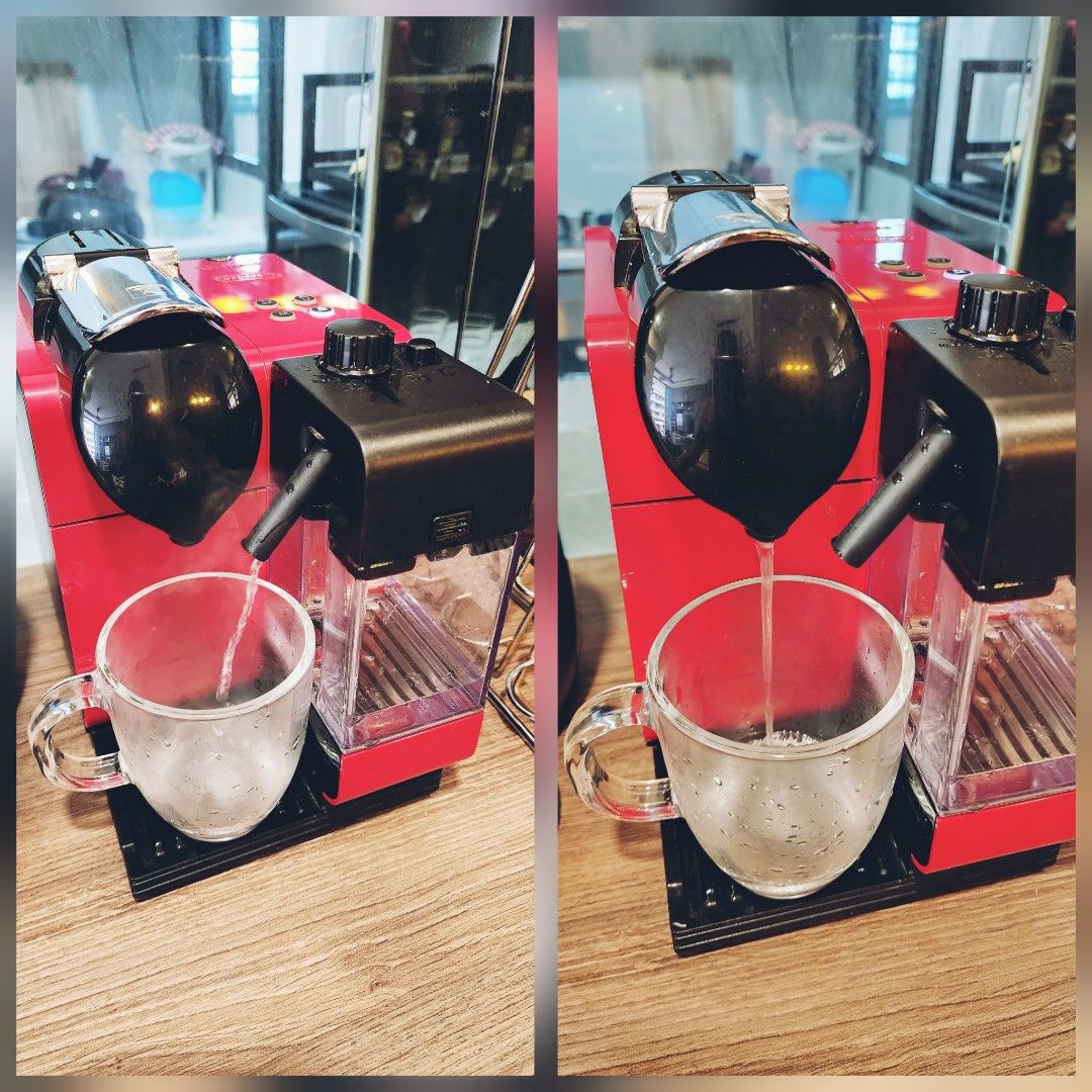 Delonghpi Nespresso Lattissima Espresso Machine Red with free