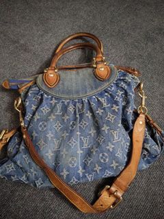 Louis Vuitton - Authenticated Sunburst Handbag - Denim - Jeans Blue for Women, Very Good Condition