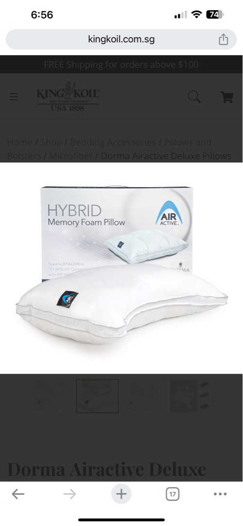 Dorma memory outlet foam pillow review
