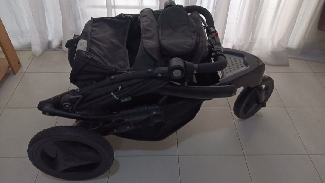 Double stroller for new born 4 years old Babies Kids Going