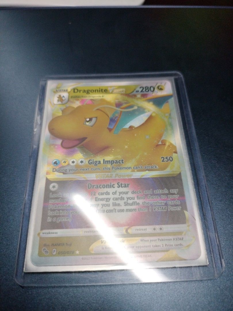 dragonite v star pokemon card Dragonite Vstar Ultra Rare Pokemon GO 050/078, NM Pokemon Card main image 0