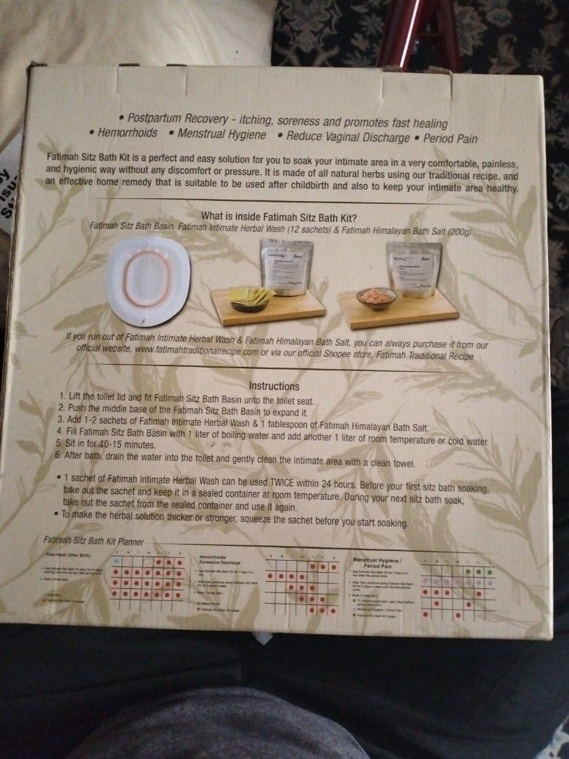 Fatimah Sitz Bath Kit, Babies & Kids, Maternity Care on Carousell