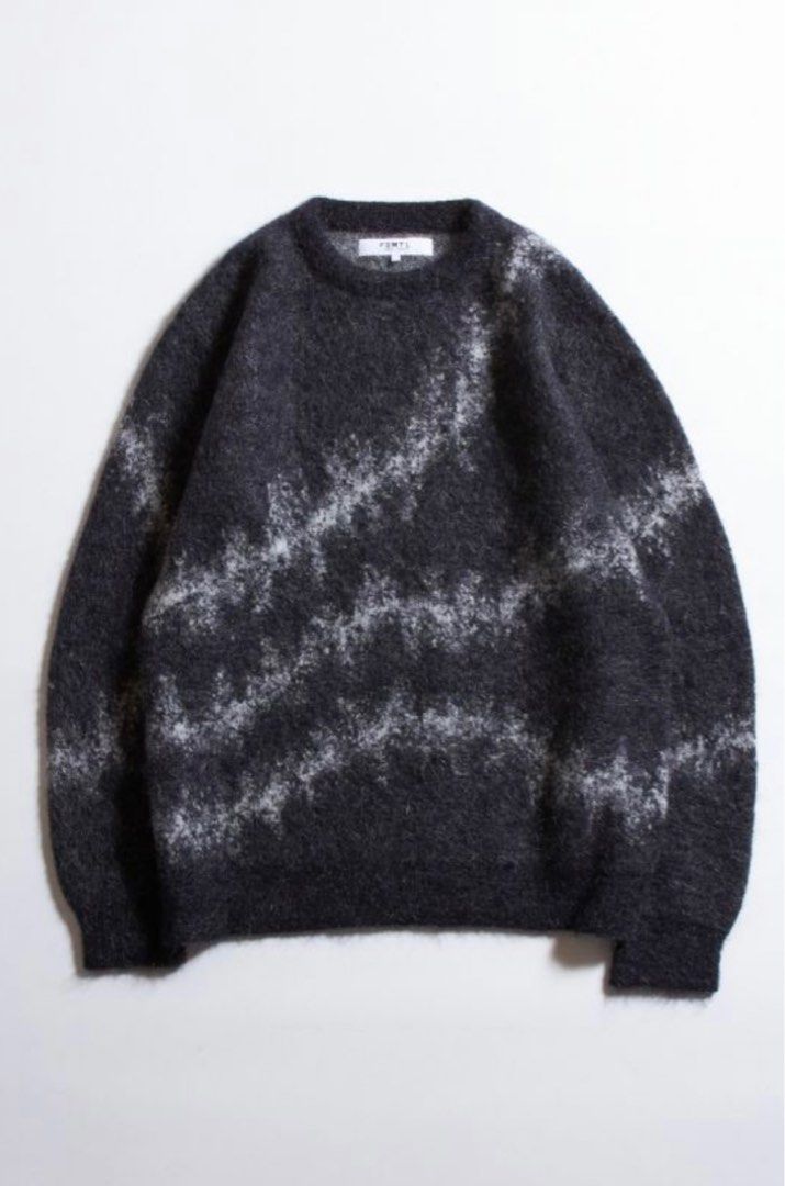 FDMTL Mohair Sweater Navy Wind and Sea Essential , 男裝, 外套及