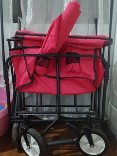 Folding Wagon with removable canopy and basket