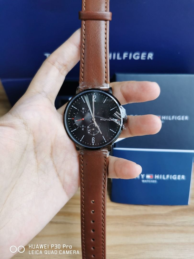 Tommy hilfiger brooklyn leather watch 40mm cheap