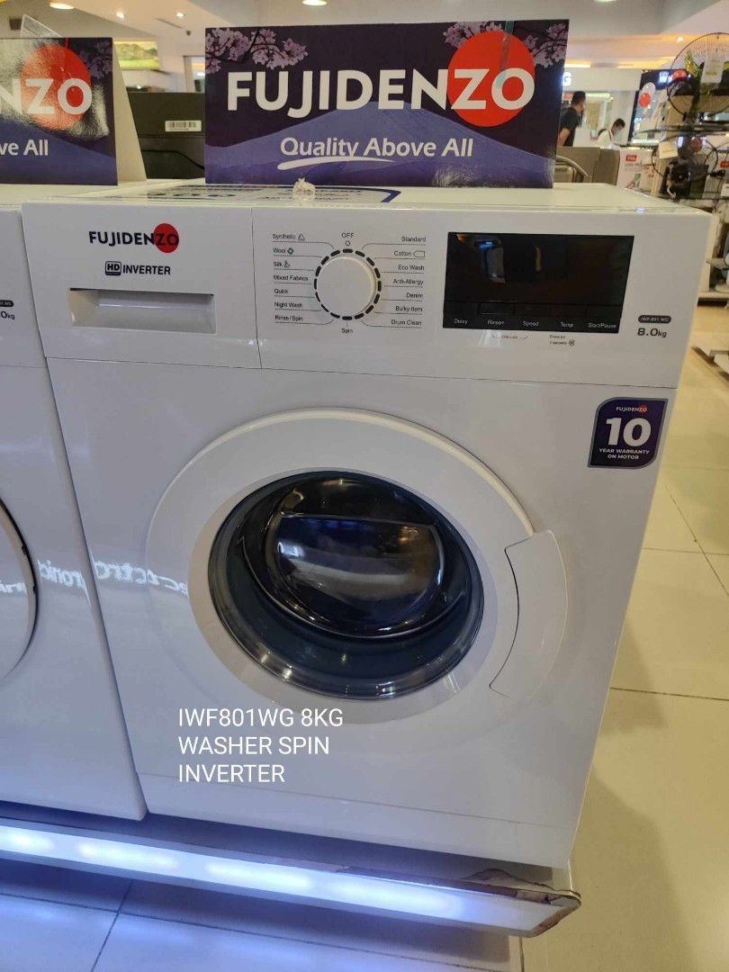 Fujidenzo Front Load Washer/Dryer Washing Machine, TV & Home Appliances