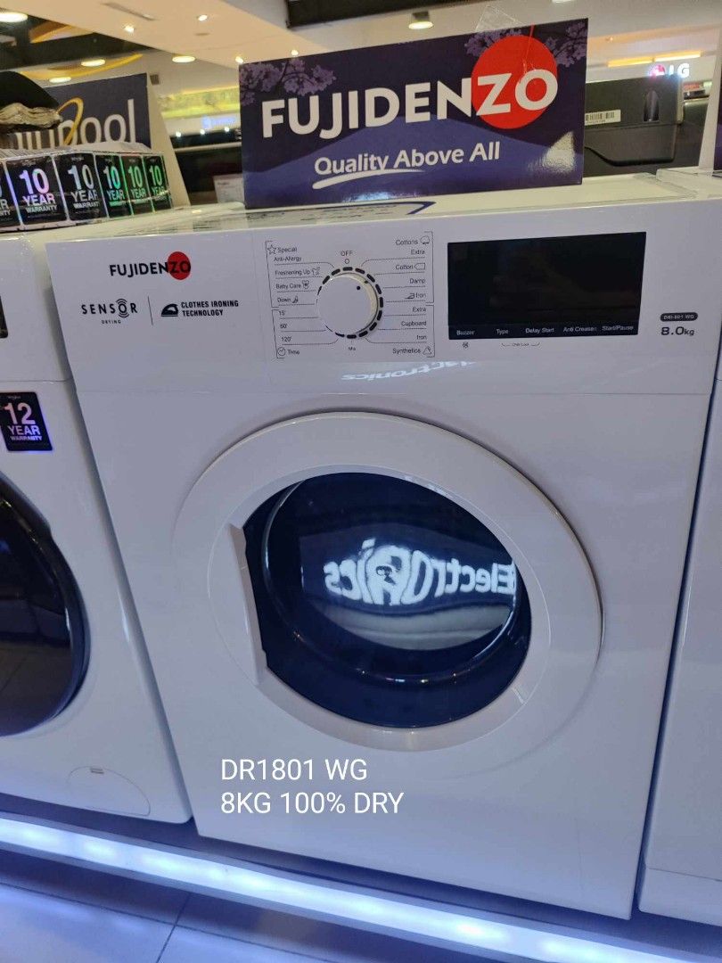 Fujidenzo Front Load Washer/Dryer Washing Machine, TV & Home Appliances