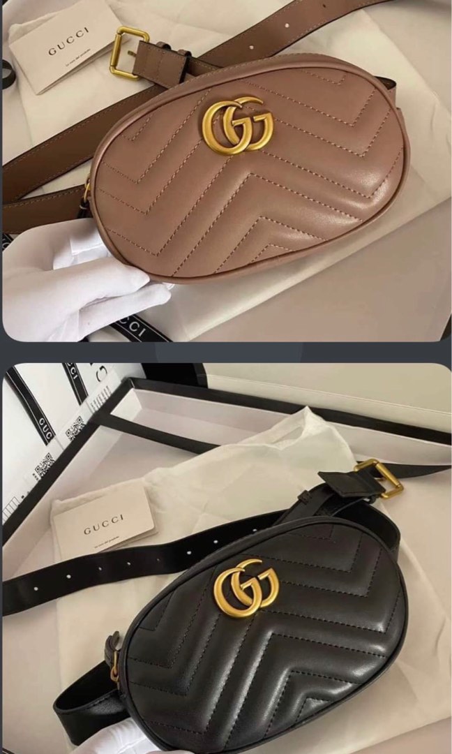 Gucci marmont outlet belt bag size