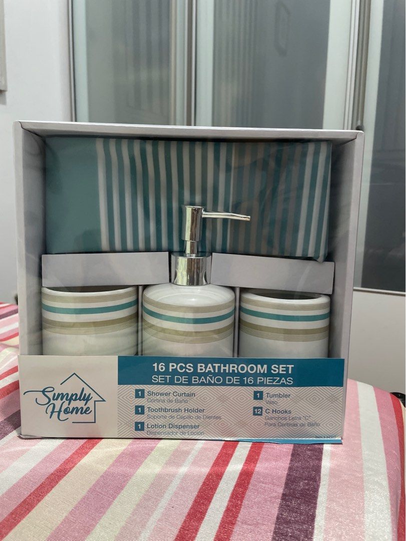 Gift set 16 pcs bathroom set (Category: Bathtub & Bath Accessories) located in Marikina City. Submitted by myprelovedcollectibles (Listing ID 1258855940, Image 1). Description: .