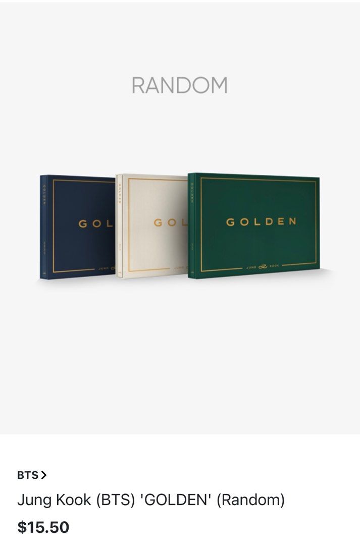 Golden album by Jung Kook - NON PROFIT, Hobbies & Toys, Music & Media ...