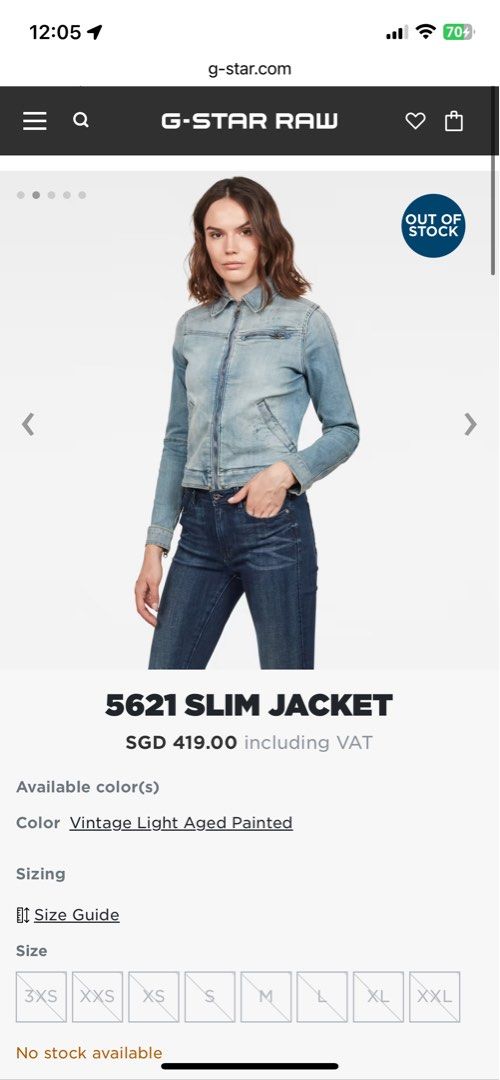 G star sales slim jacket