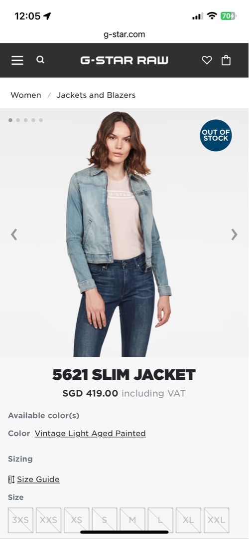 G Star 5621 slim denim jacket moto inspired vintage style
