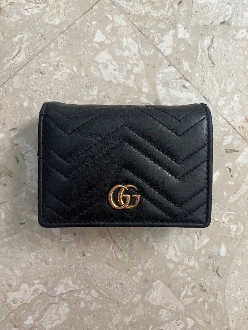 Gg marmont small quilted leather wallet on sale