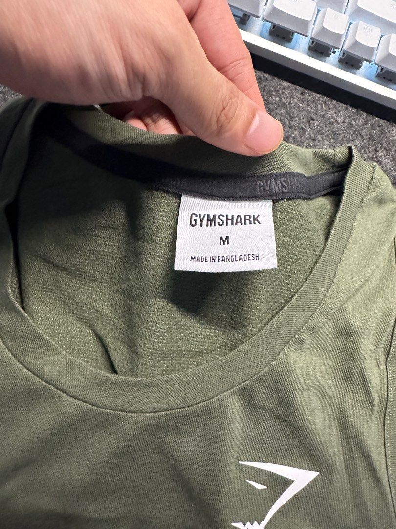 Gymshark React Tank - Core Olive, Men's Fashion, Activewear on Carousell