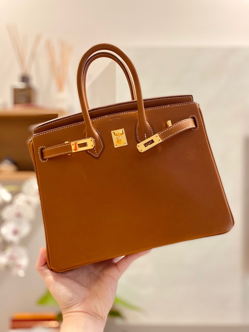 HERMES Barenia Birkin 35 Fauve Gold Hardware RARE!