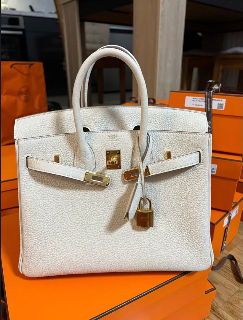 Hermes birkin 25 craie best sale