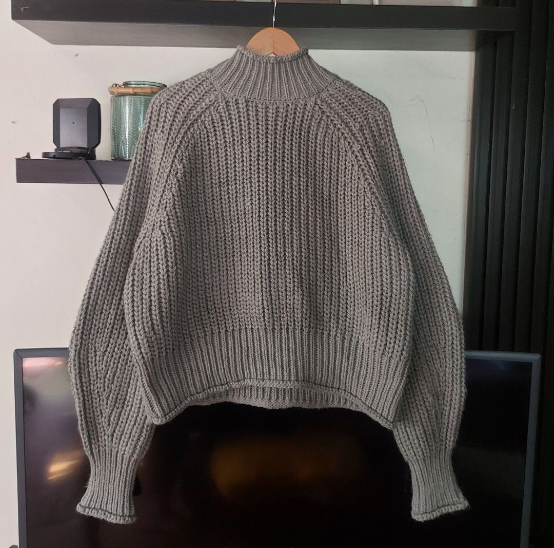 H M chunky sweater Women s Fashion Coats Jackets and Outerwear