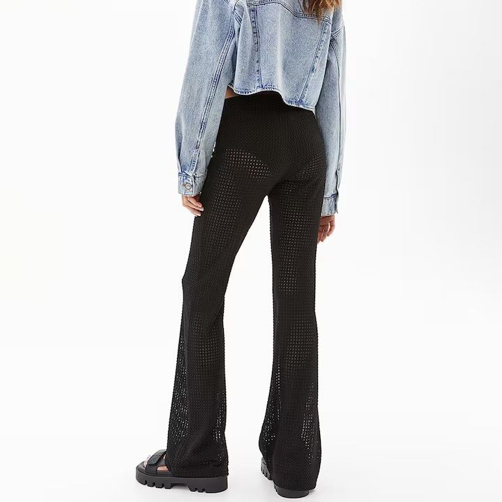 H&M Flare leggings, Women's Fashion, Bottoms, Jeans & Leggings on Carousell