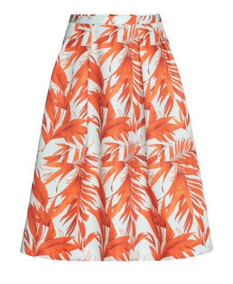 Orange skirt h&m sales