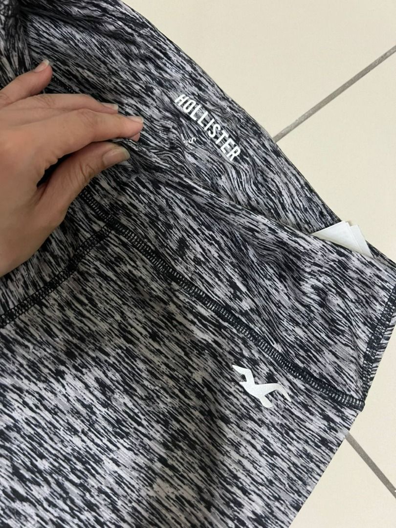 Hollister brand grey gym workout yoga leggings Women s Fashion