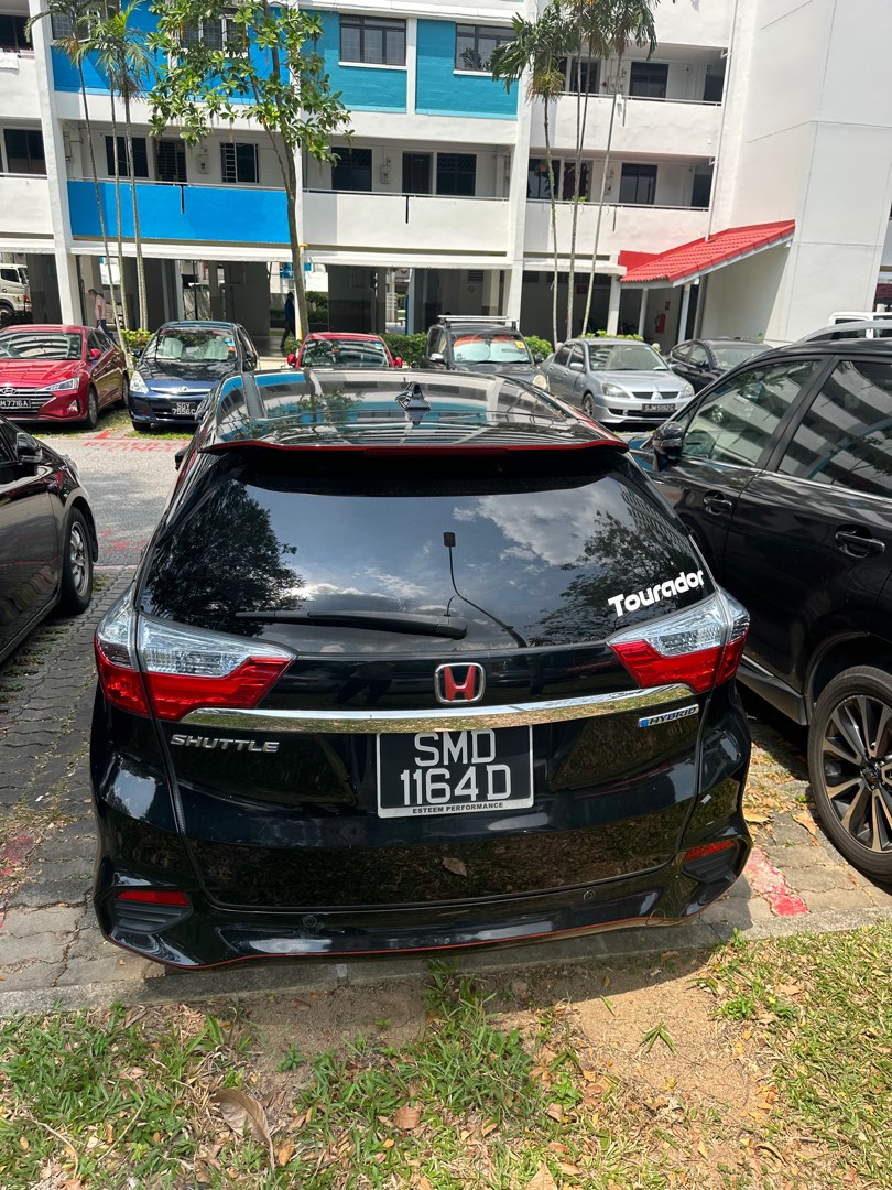 Honda Shuttle Hybrid Honda shutter hybrid Auto (Category: Used Cars) located in Singapore. Submitted by jimmylimo4833 (Listing ID 1260006758, Image 2). Description: Direct owner seller Hifi, leather seat, front/back rear camera , retractable mirror, sport rims and lots of internal accessories. Front fog light. Svcs every 10 k. N suspension rod balance. 1 owner . New Ac compressor n condenser . .