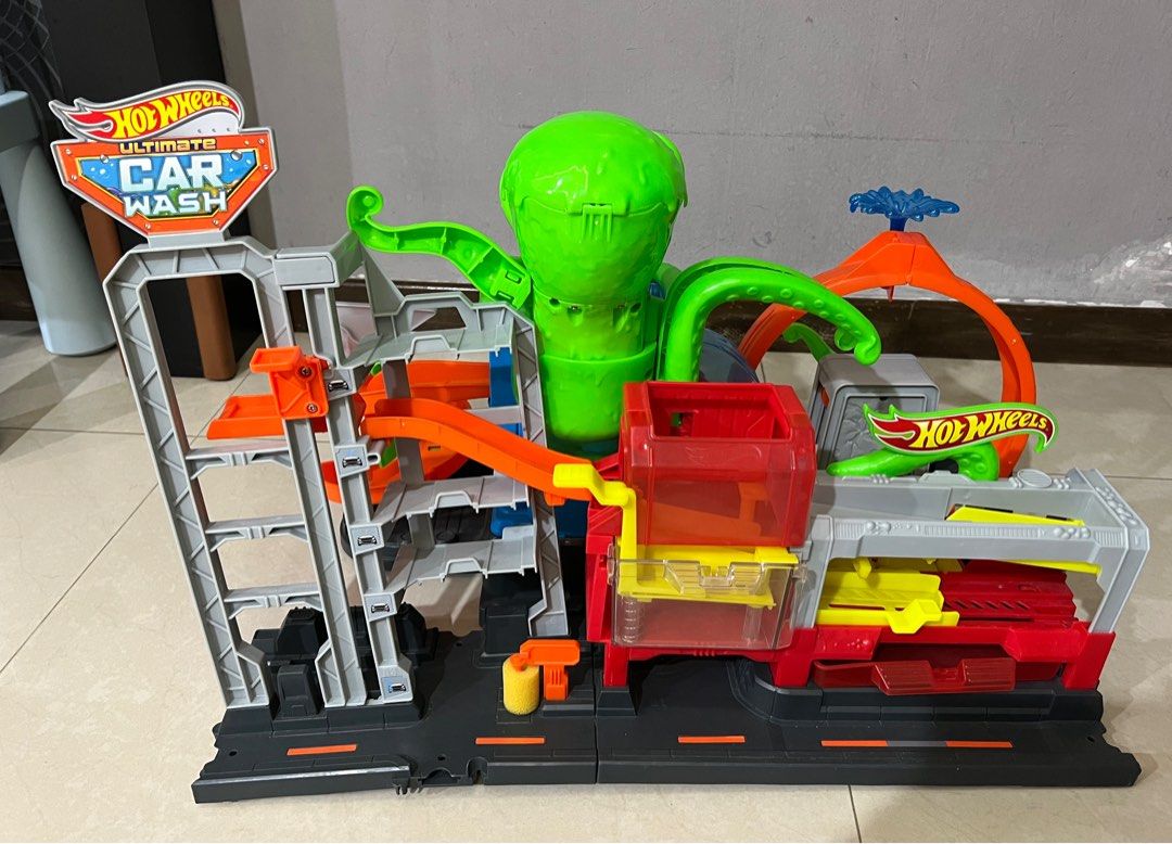 Hot Wheels City Car Wash Octopus Color Shifter track, Hobbies & Toys
