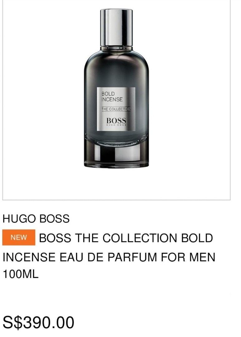 Hugo Boss The Collection Bold Incense EDP Intense 100ml Beauty