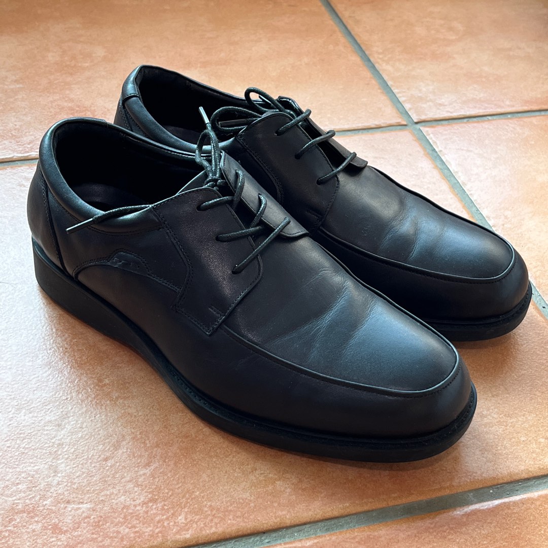 Hush Puppies DeepComfort Leather Dress Shoes Men s Fashion