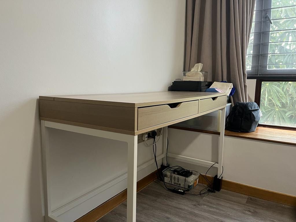Ikea Alex Desk white stained oak